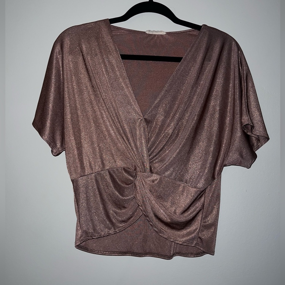 Small shimmer crop top